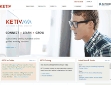 Tablet Screenshot of ketiv.com
